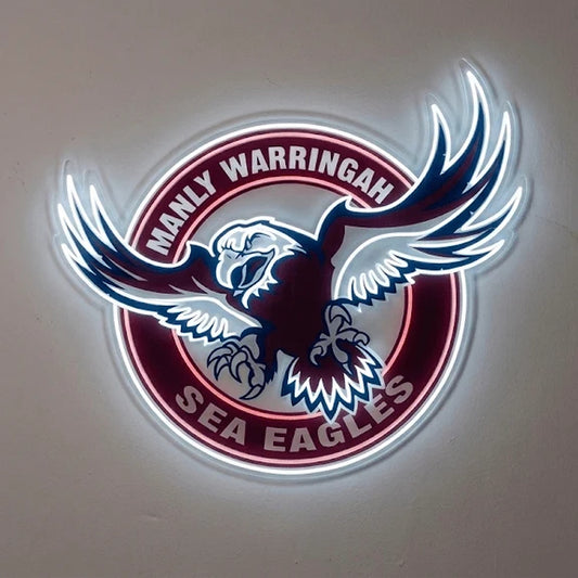 Manly Sea Eagles Inspired LED Neon Sign product photo 1