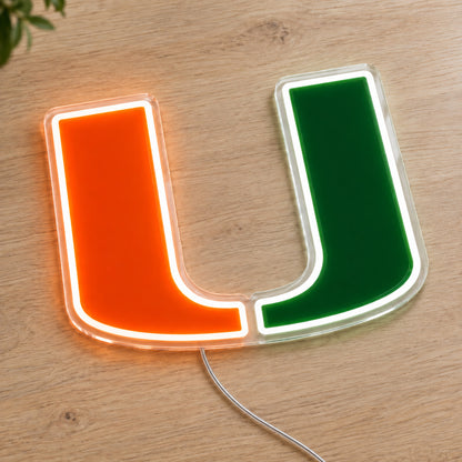 Miami Hurricanes LED Neon Sign product photo 2