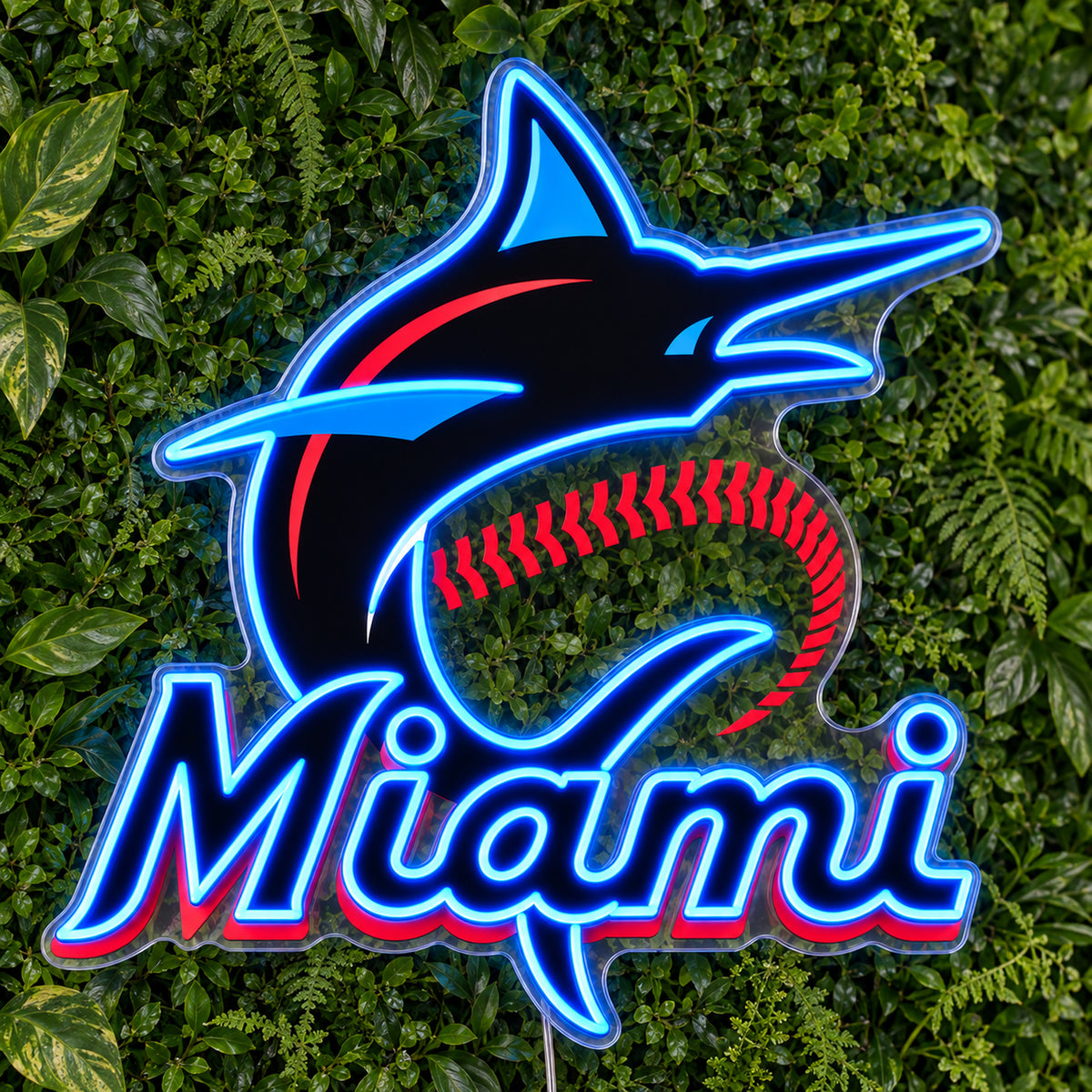 Miami Marlins LED Neon Sign product photo 1