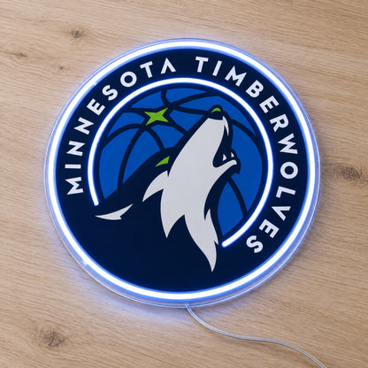 Minnesota Timberwolves LED Neon Sign product photo 2
