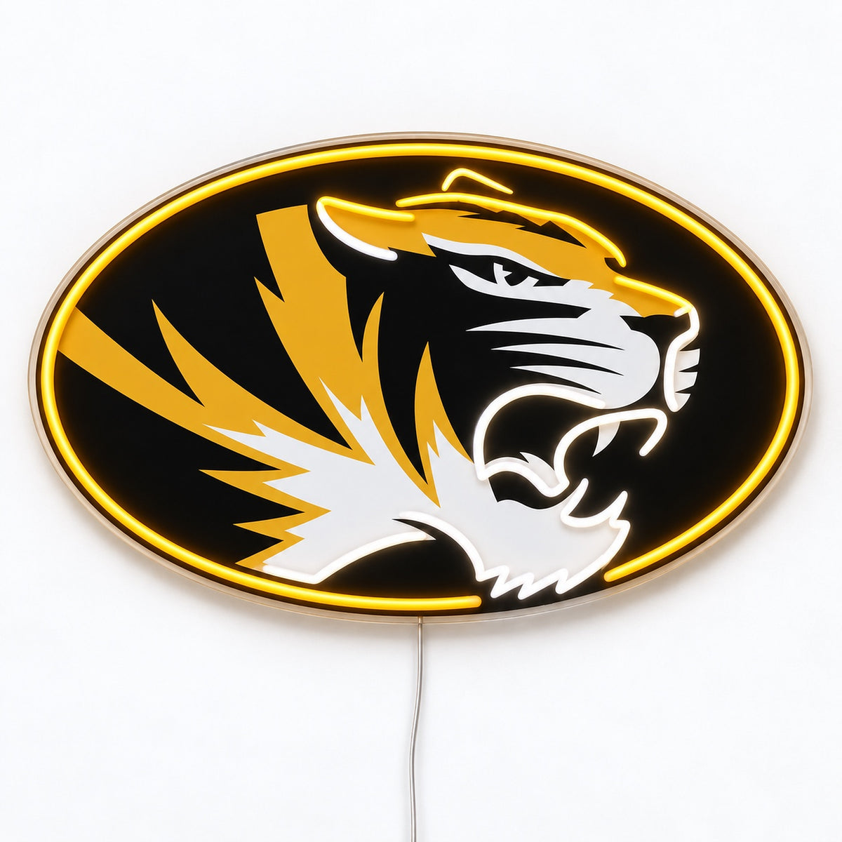 Missouri Tigers LED neon sign in black and gold