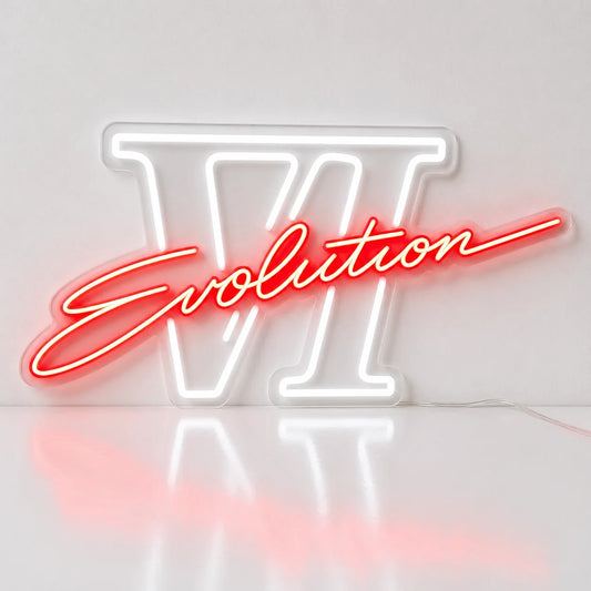 Mitsubishi Lancer Evolution VI Inspired LED Neon Sign product photo 1