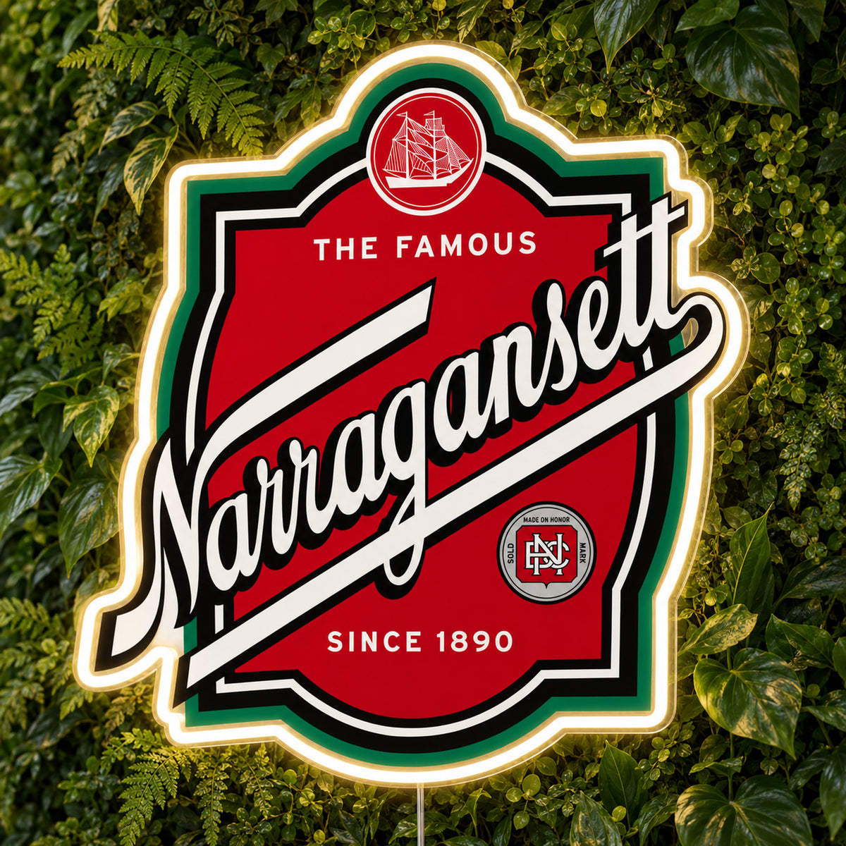 Narragansett LED Neon Sign product photo 1
