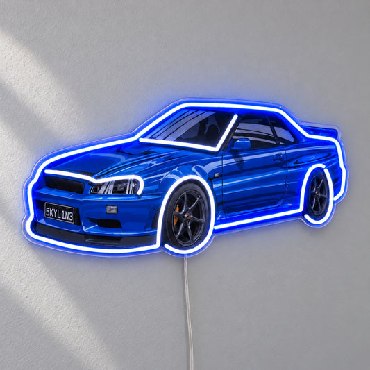 Nissan Skyline R34 LED Neon Sign product photo 1
