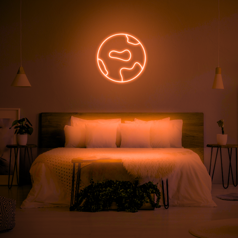 Globe LED Neon Light Sign