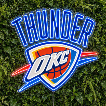 Oklahoma City Thunder LED Neon Sign product photo 1