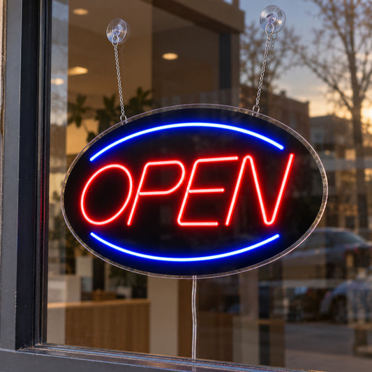 Open Neon Sign - Classic LED Business Sign product photo 1