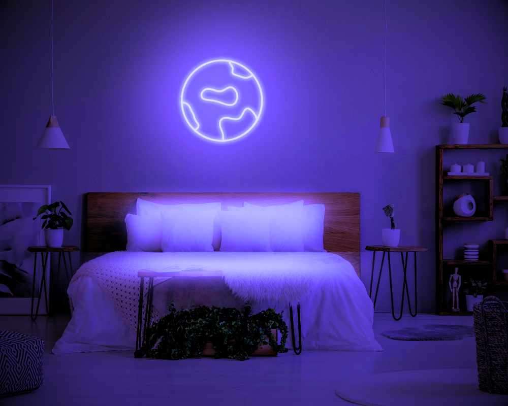 Globe LED Neon Light Sign