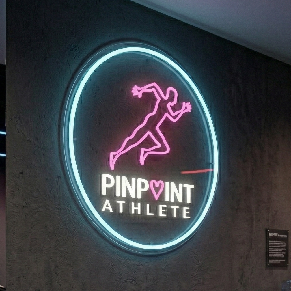LED Neon Sign at Pinpoint Athlete Gym in Newcastle, NSW