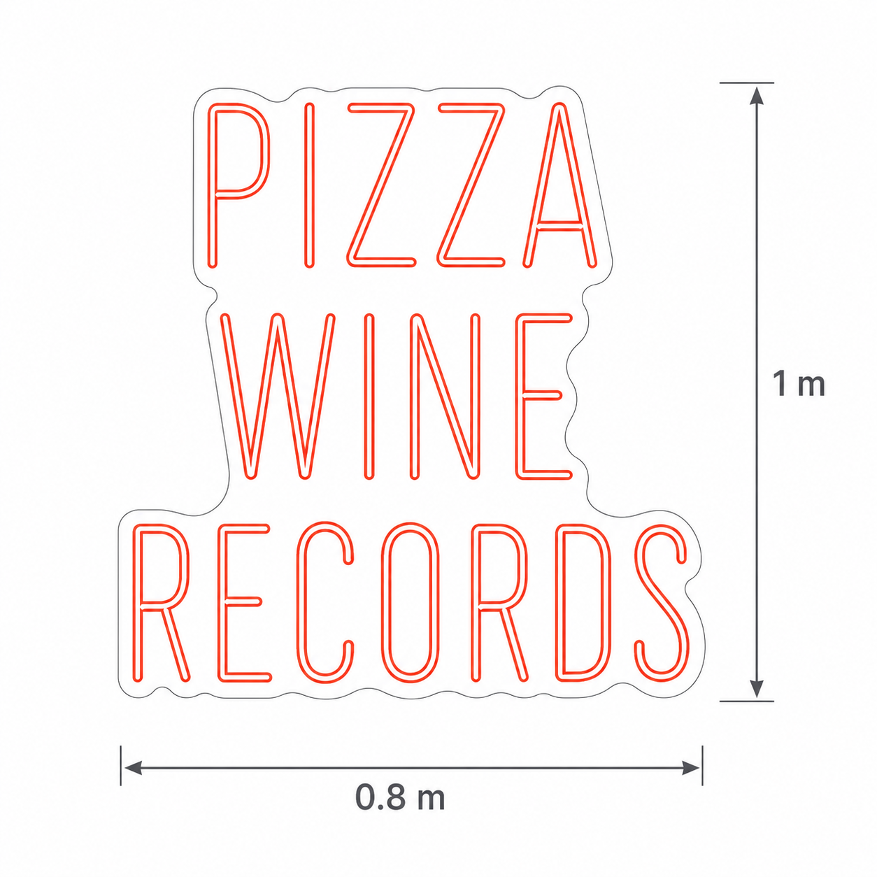 Custom Design: Pizza Wine Records