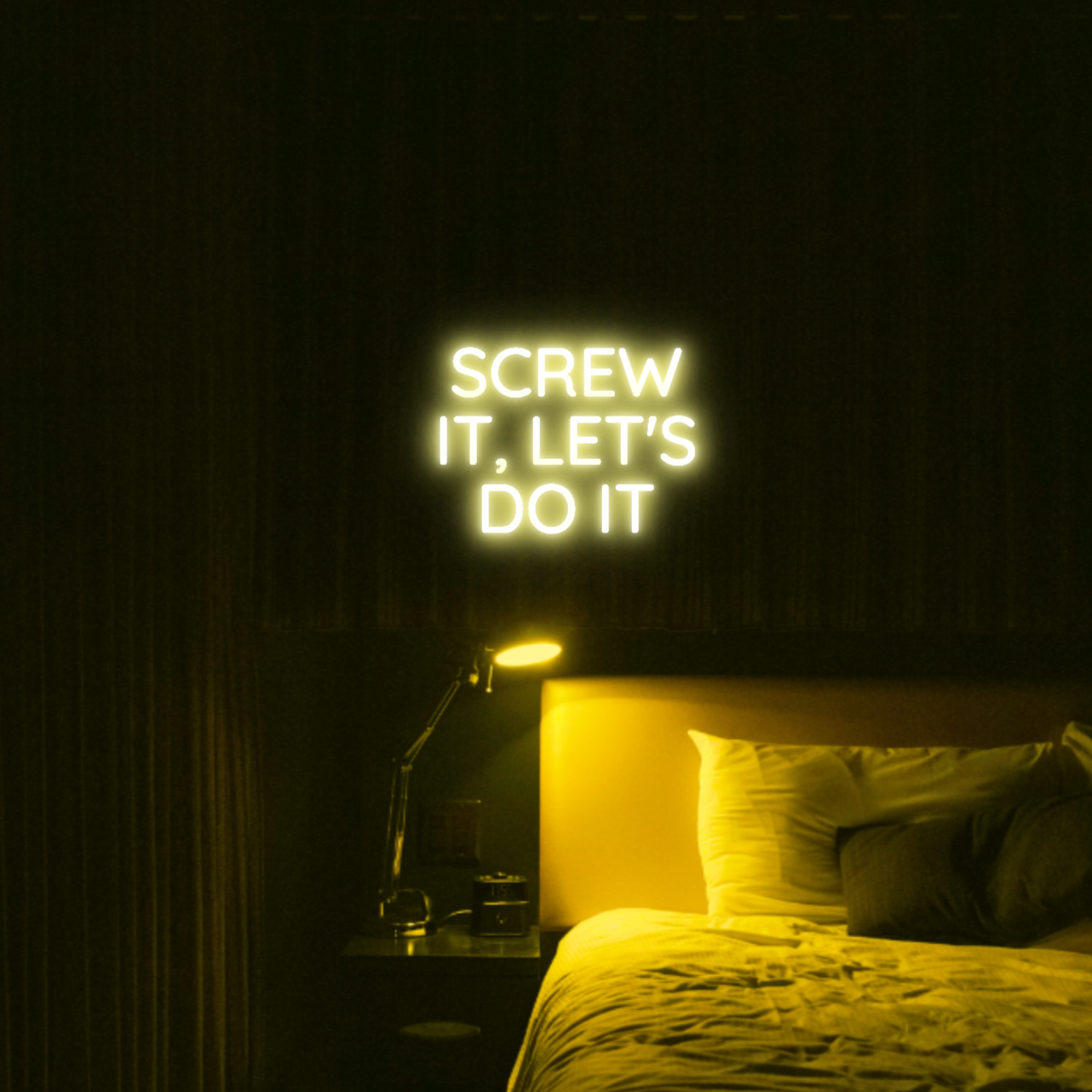 Screw It, Let's Do It LED Neon Light Sign