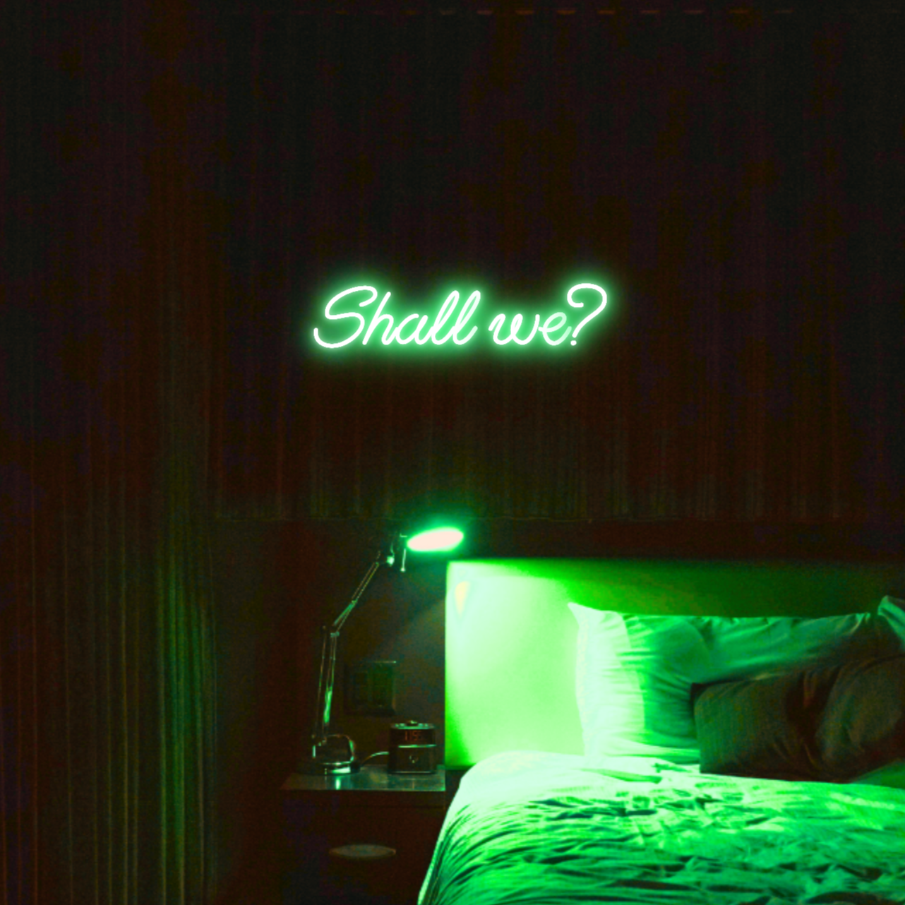 Shall we? LED Neon Light Sign