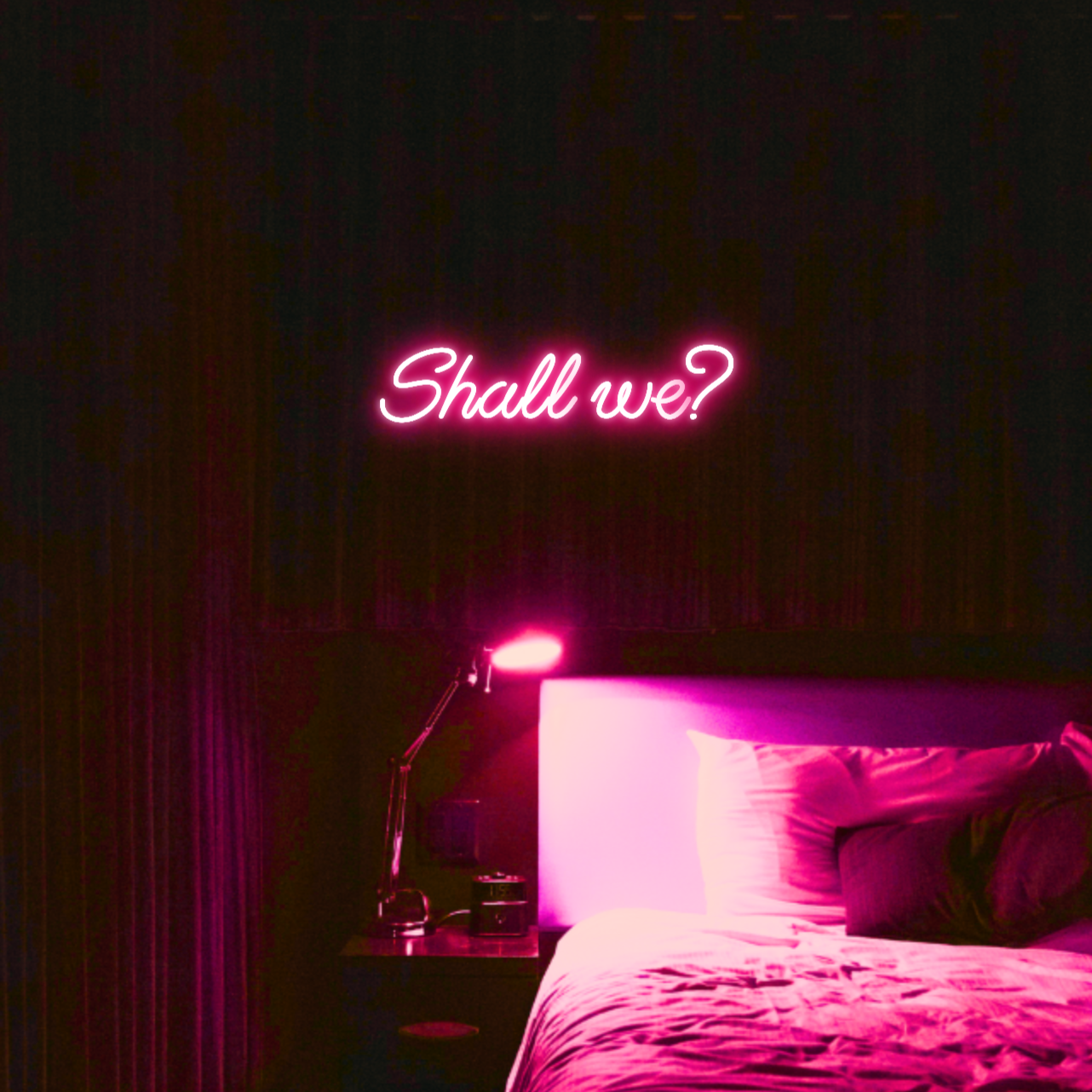 Shall we? LED Neon Light Sign