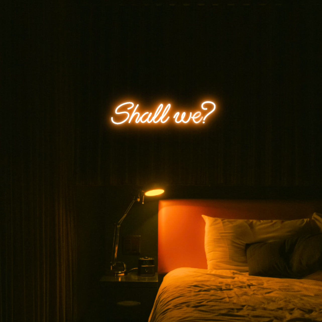 Shall we? LED Neon Light Sign