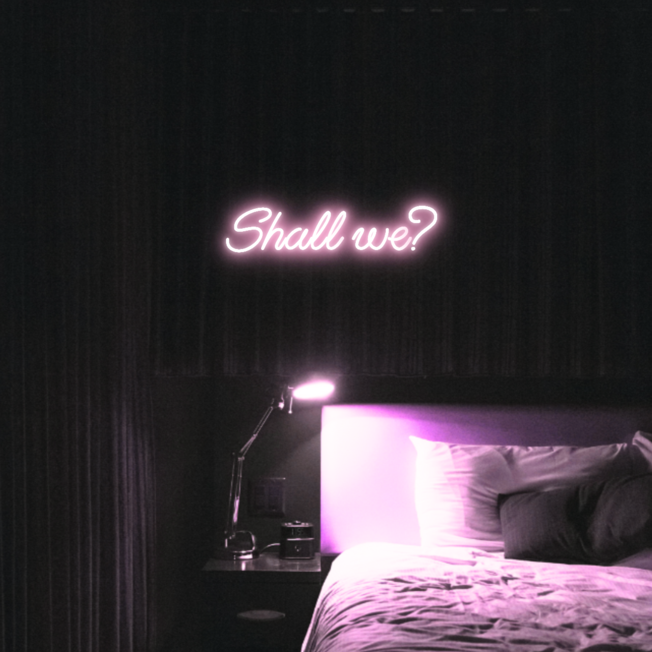 Shall we? LED Neon Light Sign