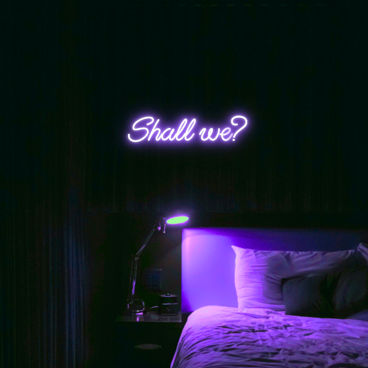 Shall we? LED Neon Light Sign