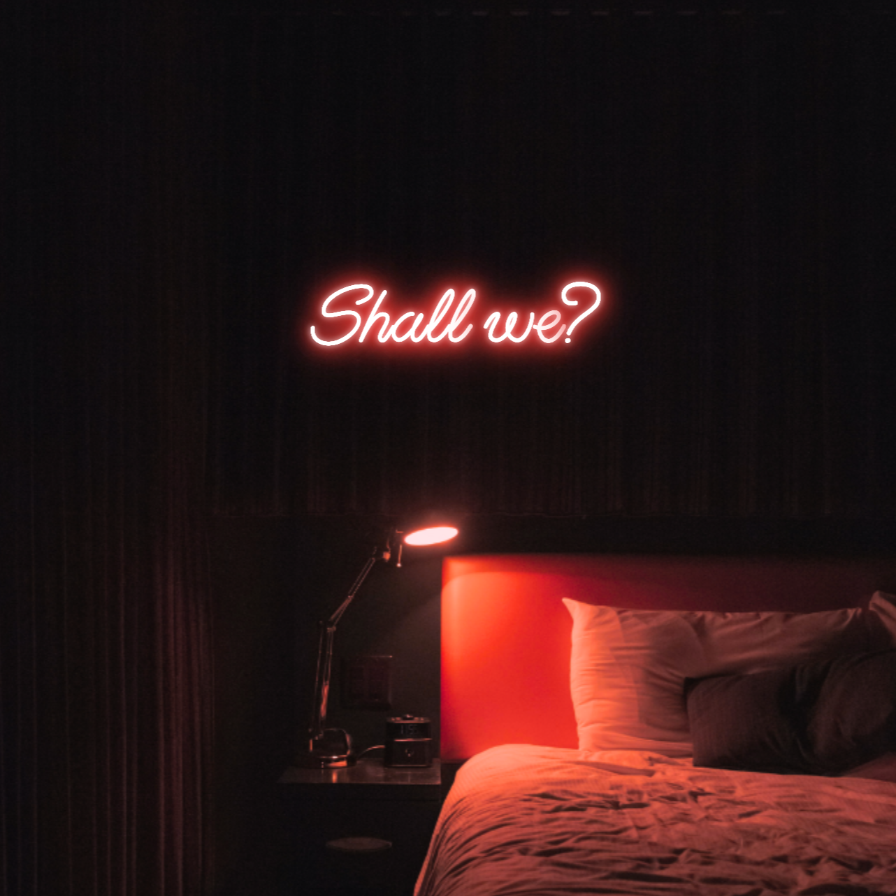 Shall we? LED Neon Light Sign