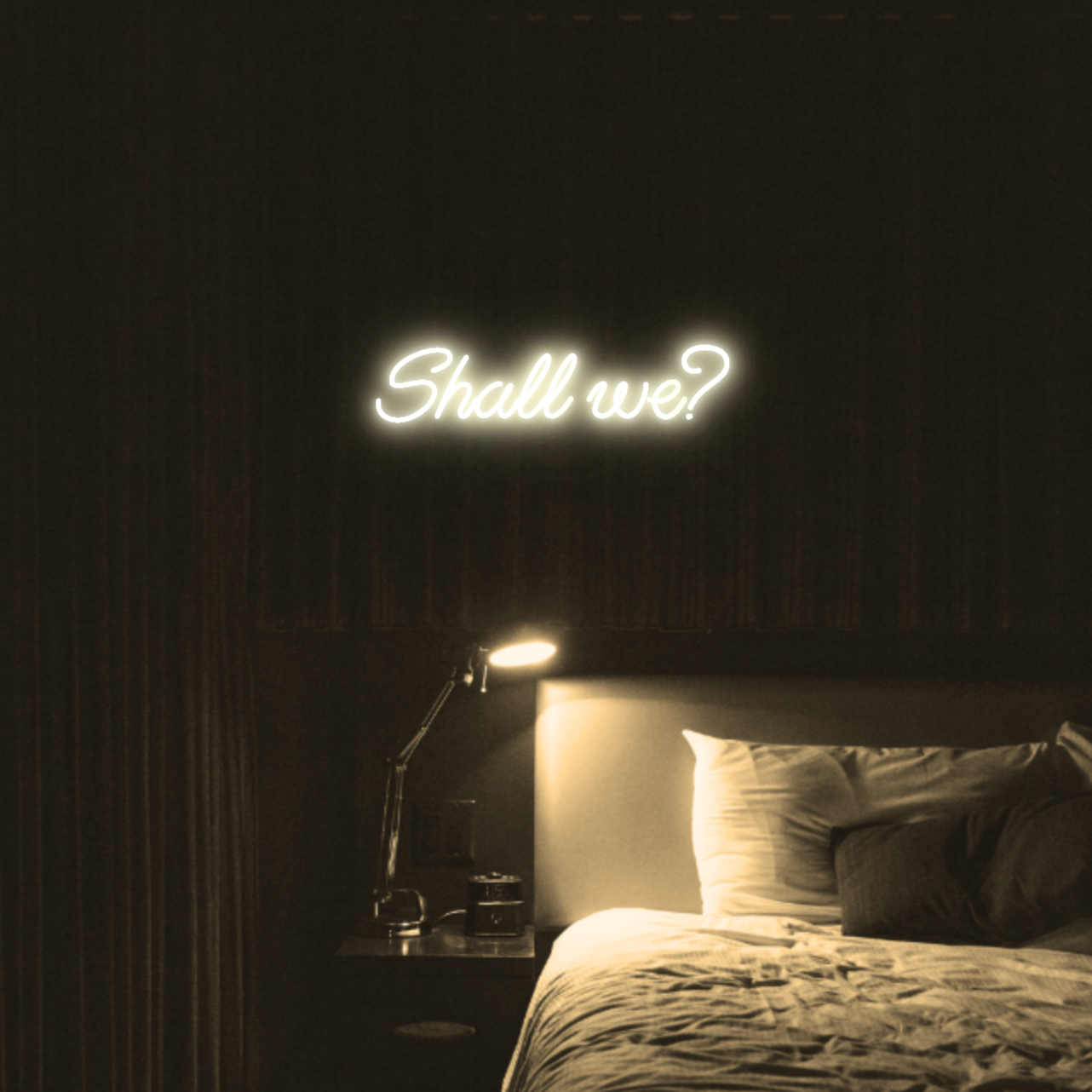 Shall we? LED Neon Light Sign