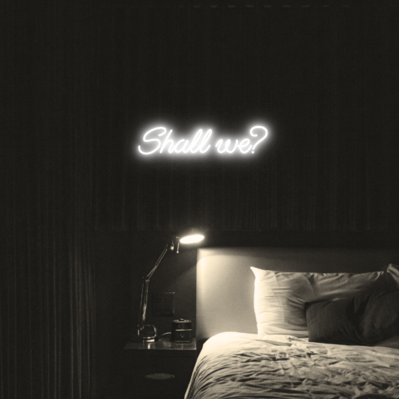 Shall we? LED Neon Light Sign