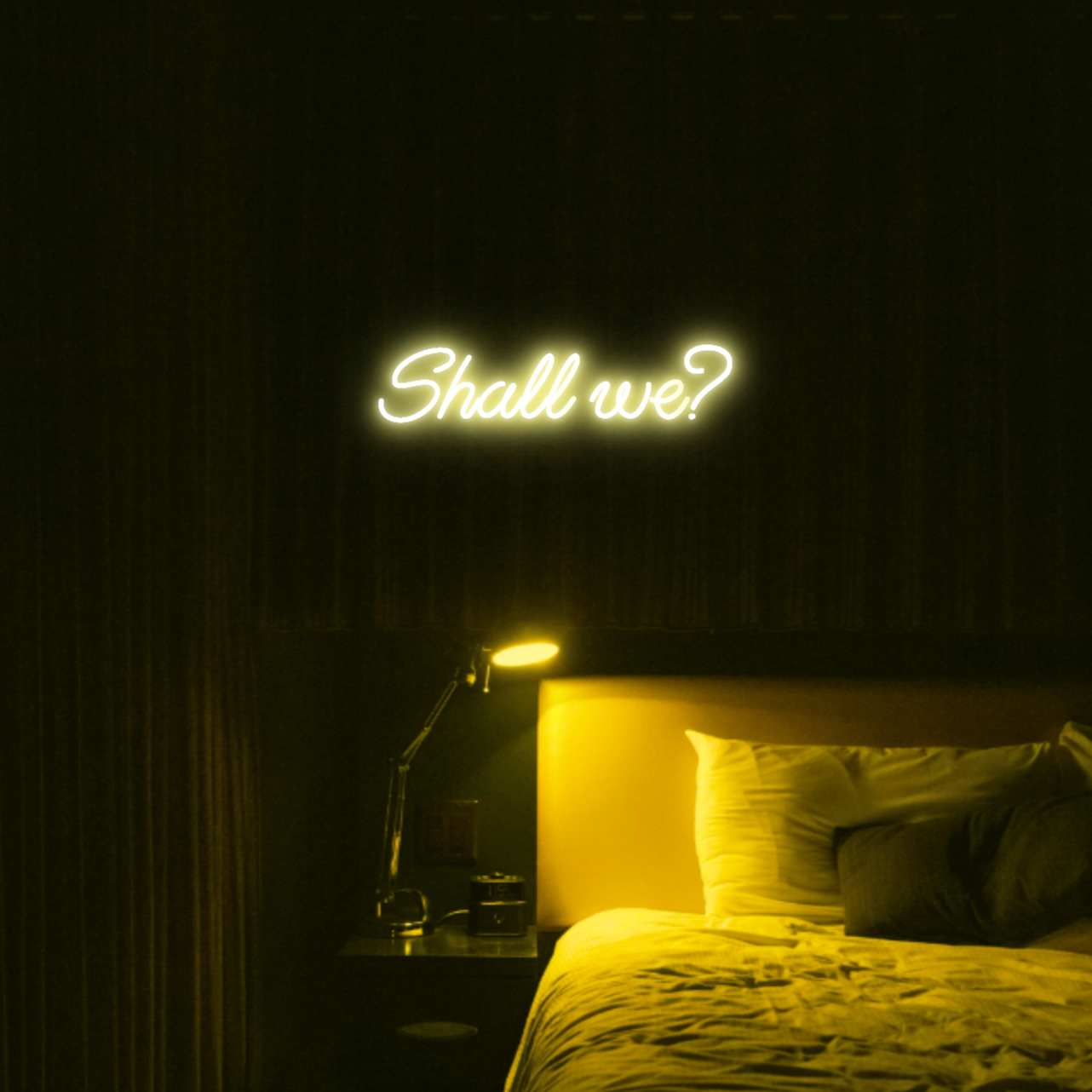 Shall we? LED Neon Light Sign