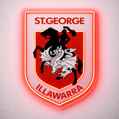 St George Illawarra Dragons LED Neon Sign product photo 1