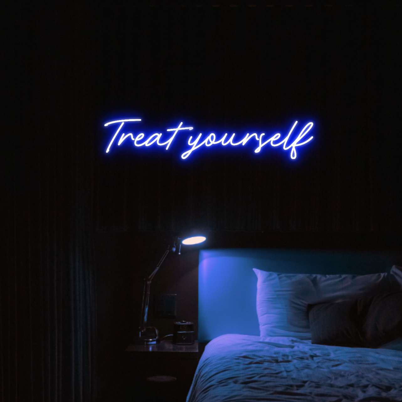 Treat Yourself LED Neon Light Sign