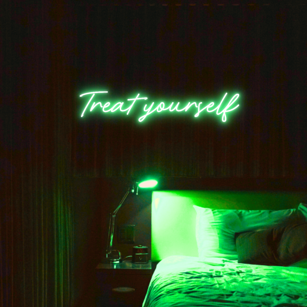 Treat Yourself LED Neon Light Sign