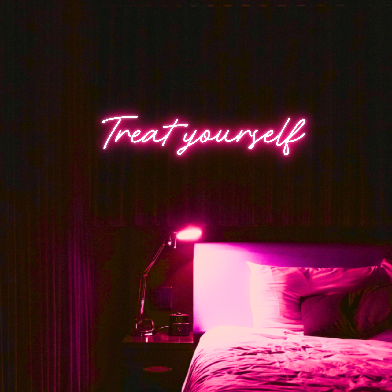 Treat Yourself LED Neon Light Sign