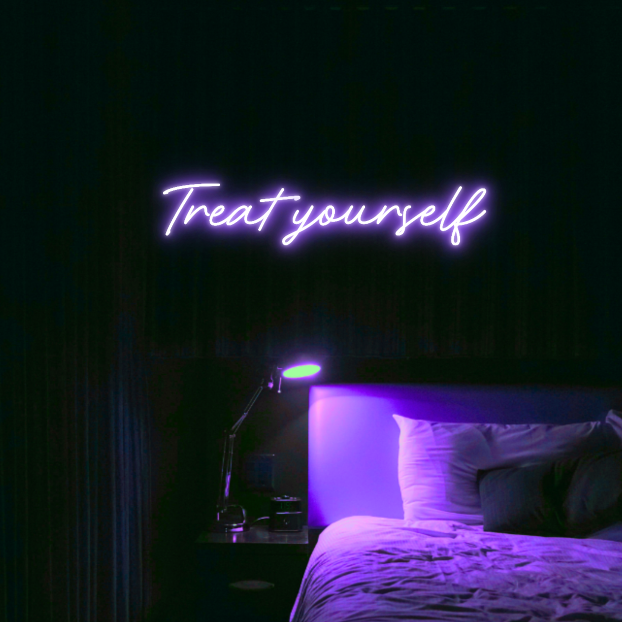 Treat Yourself LED Neon Light Sign