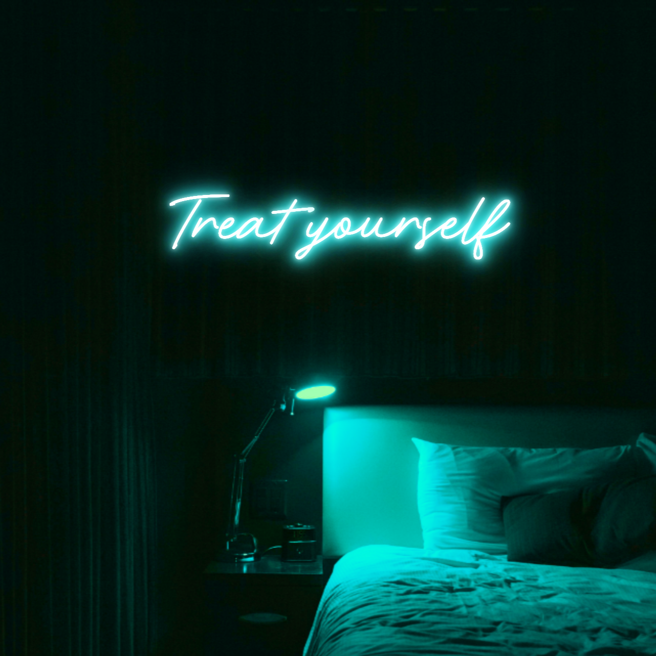 Treat Yourself LED Neon Light Sign