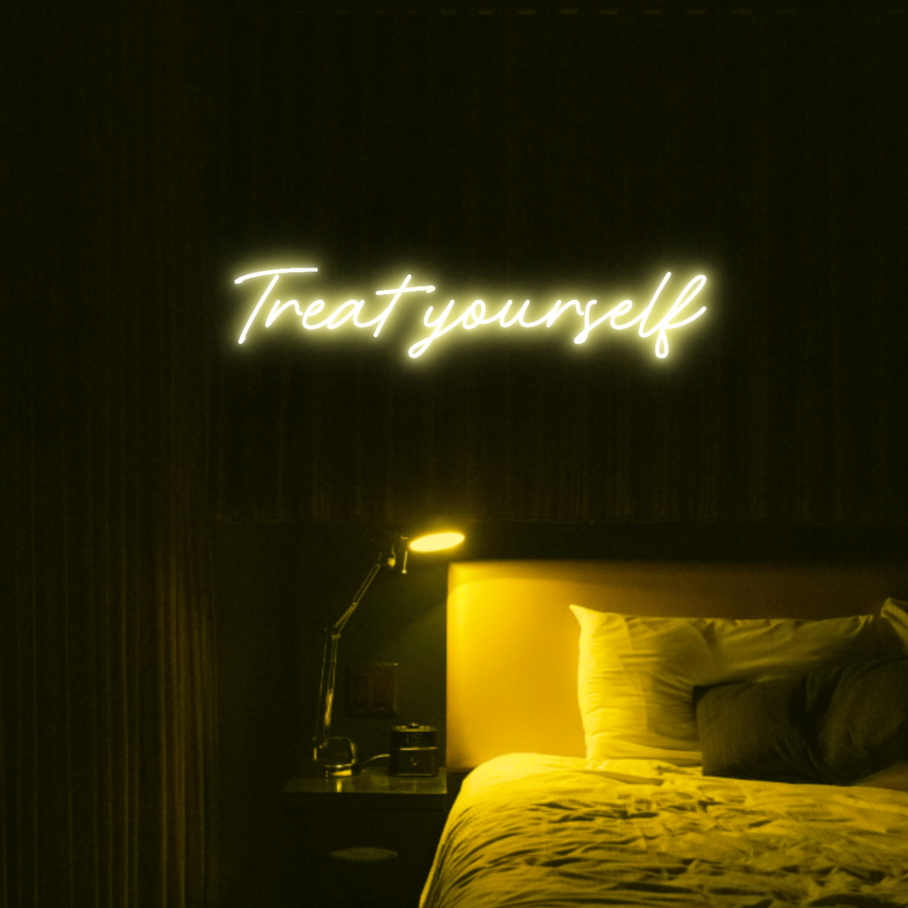 Treat Yourself LED Neon Light Sign