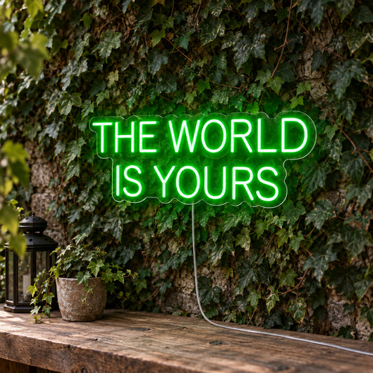 The World Is Yours Neon Sign product photo 1