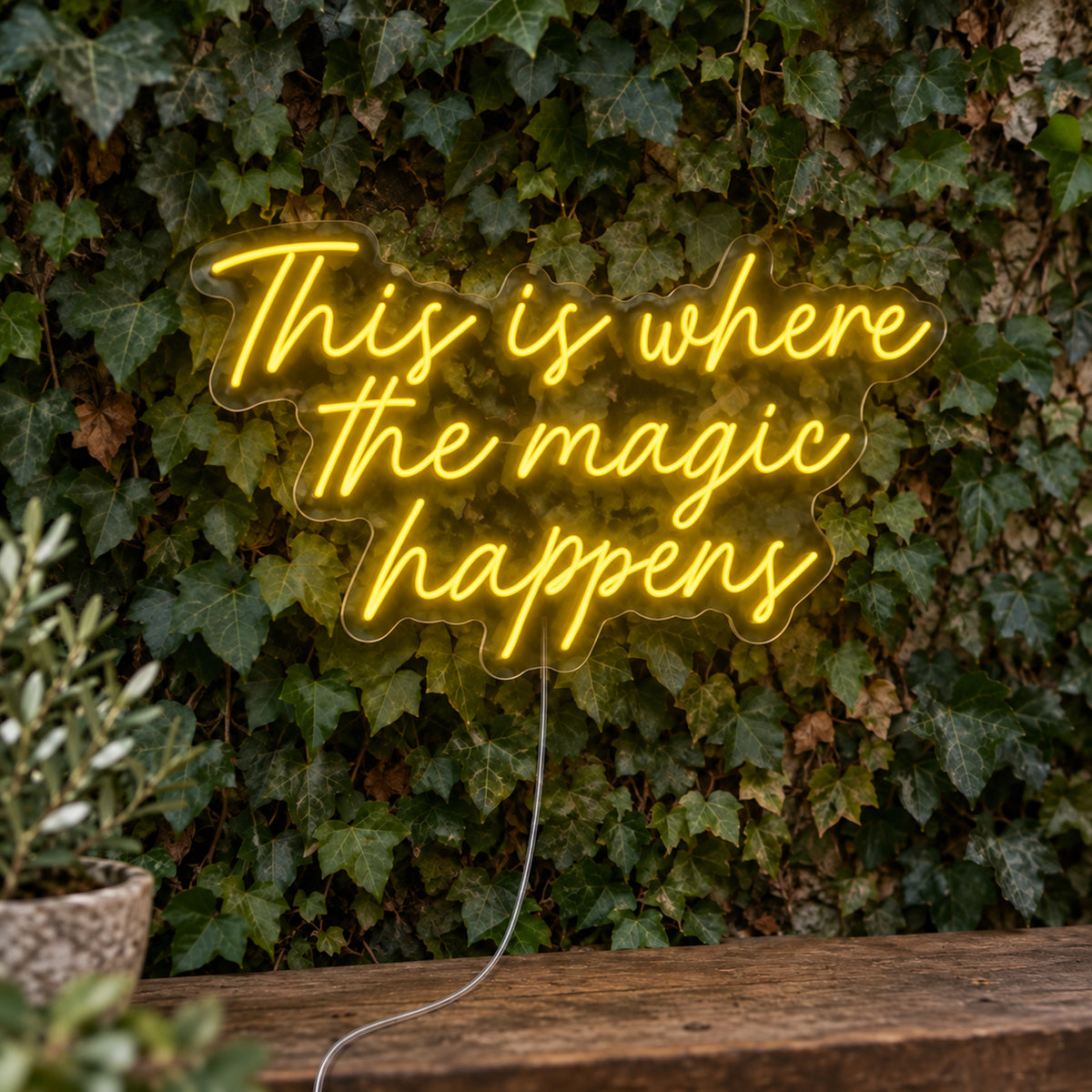 This Is Where The Magic Happens Neon Sign product photo 1