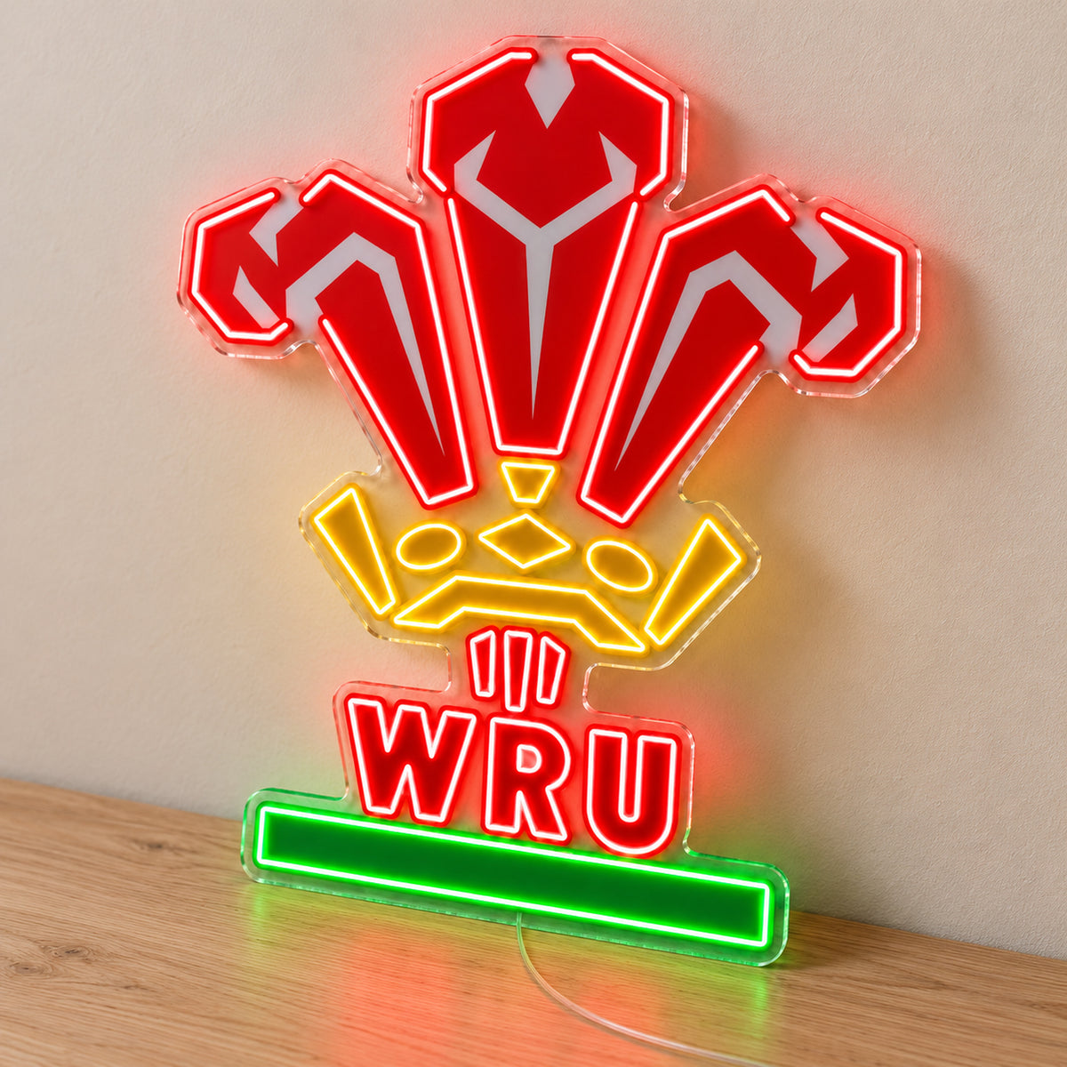 Wales Rugby LED Neon Sign product photo 2