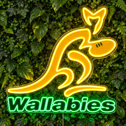 Wallabies Australia Rugby LED Neon Sign product photo 1