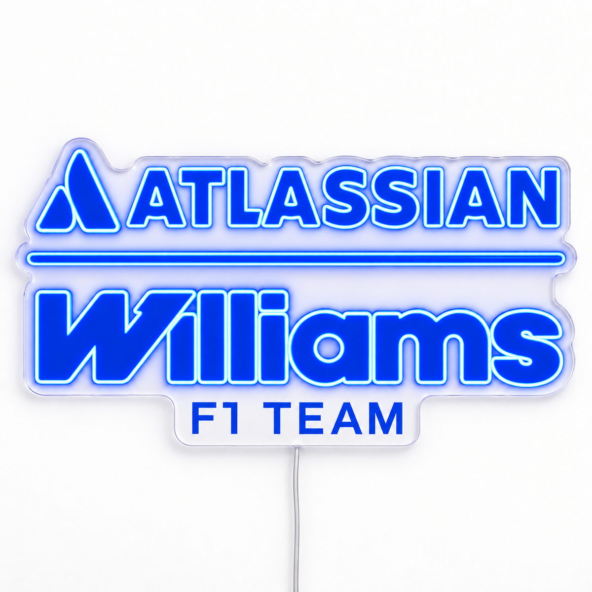 Williams F1 Team LED neon sign in blue