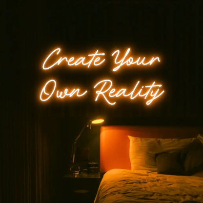 Create Your Own Reality LED Neon Light Sign - Neon Lanes