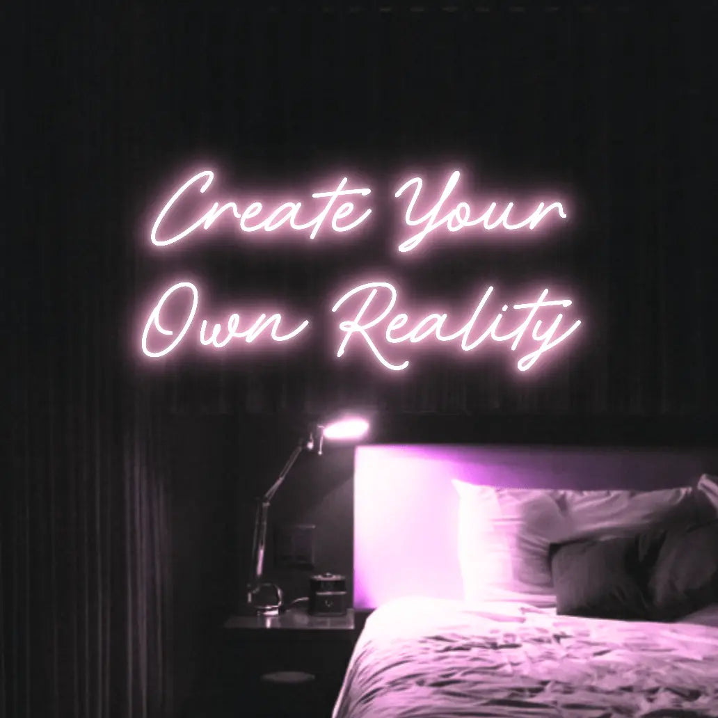 Create Your Own Reality LED Neon Light Sign - Neon Lanes