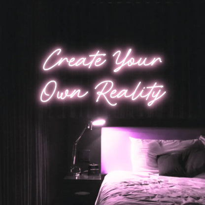 Create Your Own Reality LED Neon Light Sign - Neon Lanes