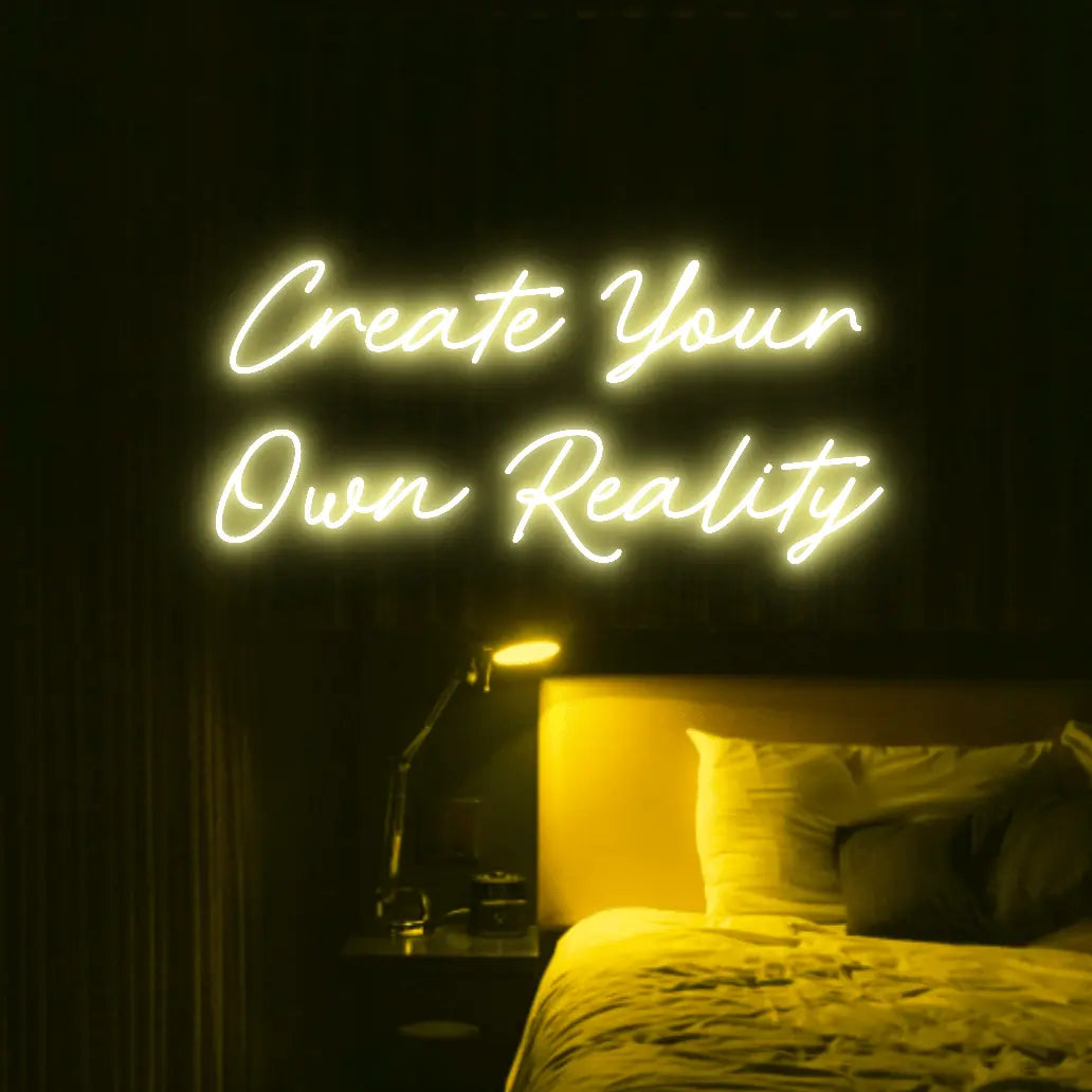 Create Your Own Reality LED Neon Light Sign - Neon Lanes