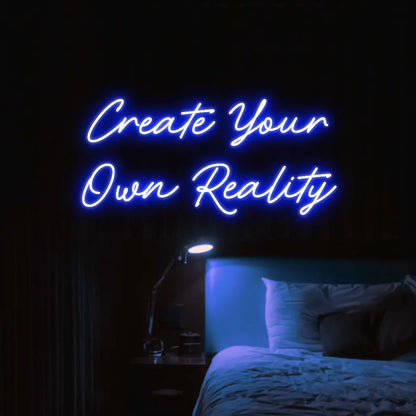 Create Your Own Reality LED Neon Light Sign - Neon Lanes