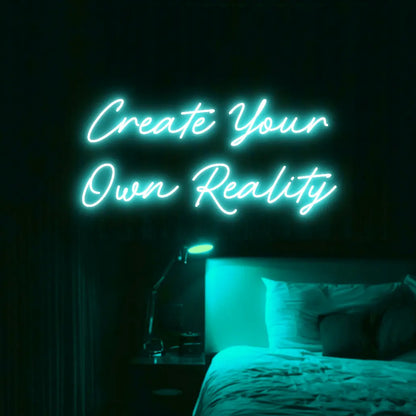 Create Your Own Reality LED Neon Light Sign - Neon Lanes