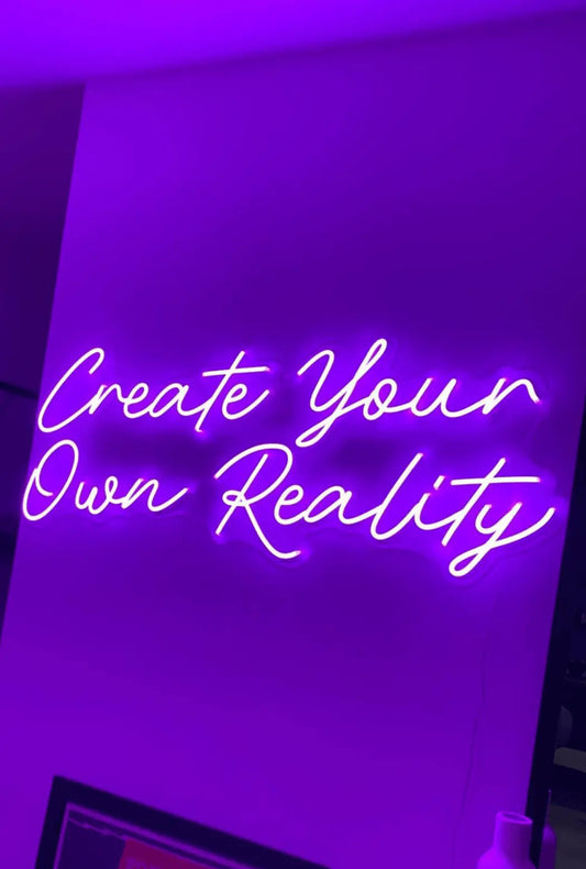 Create Your Own Reality LED Neon Light Sign - Neon Lanes