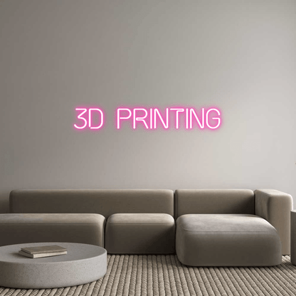 Custom Design: 3D Printing - Neon Lanes