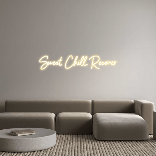 Custom Design: Sweat, Chill, R... - Neon Lanes