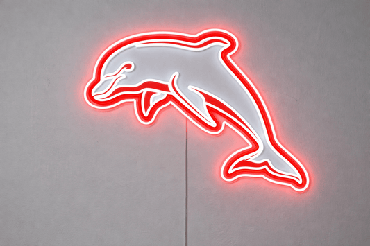 Dolphins NRL Inspired LED Neon Sign - Neon Lanes