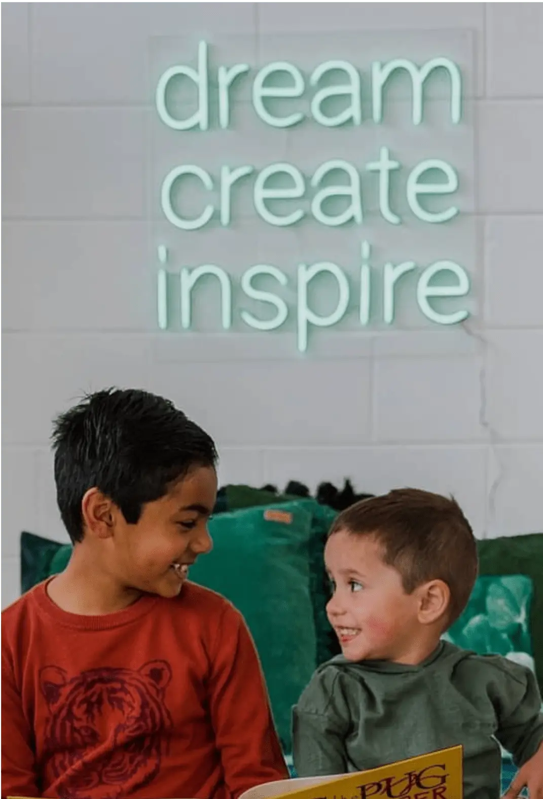 Dream Create Inspire LED Neon Light Sign - Neon Lanes