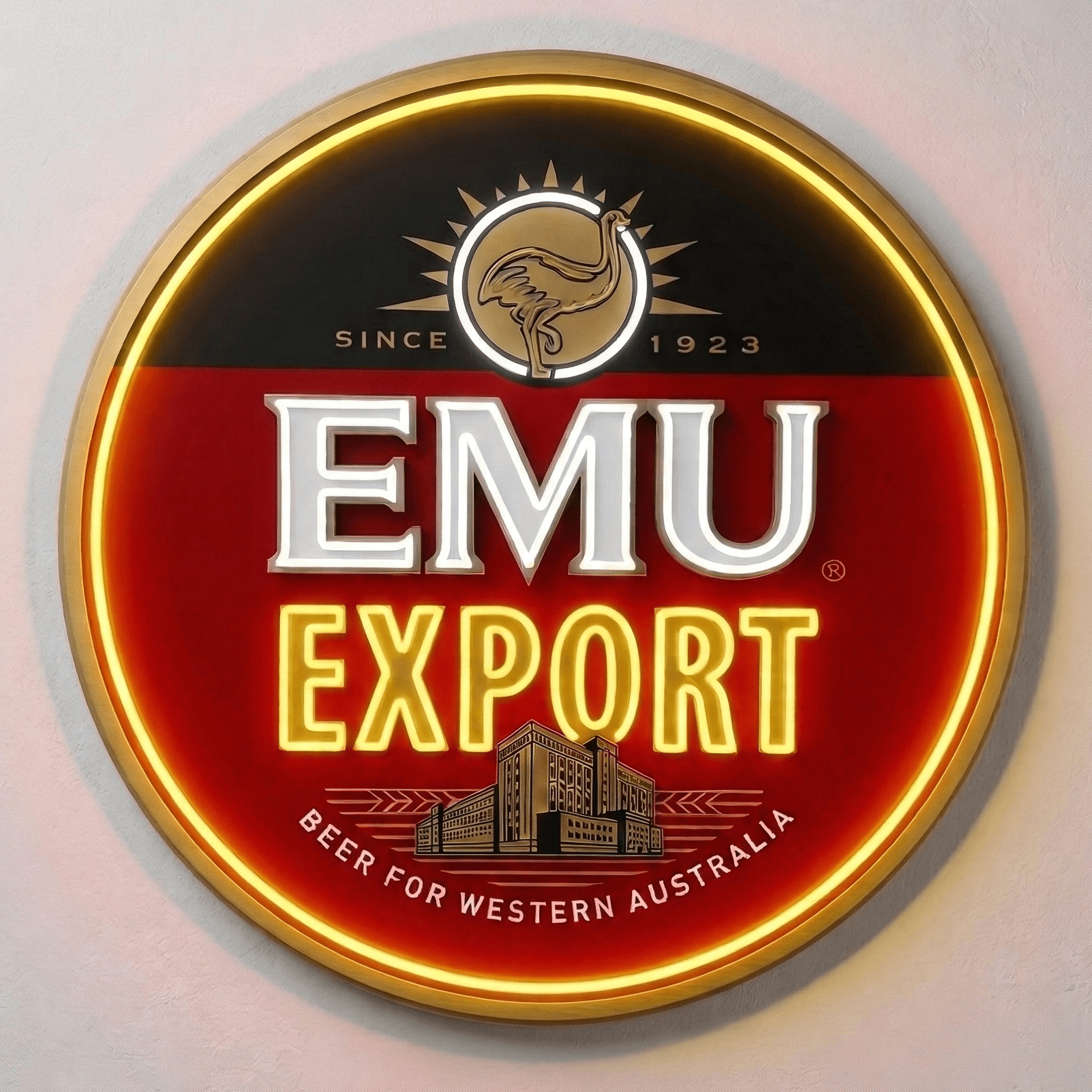 Emu Export LED Neon Sign, Aussie Beer Decor | Neon Lanes