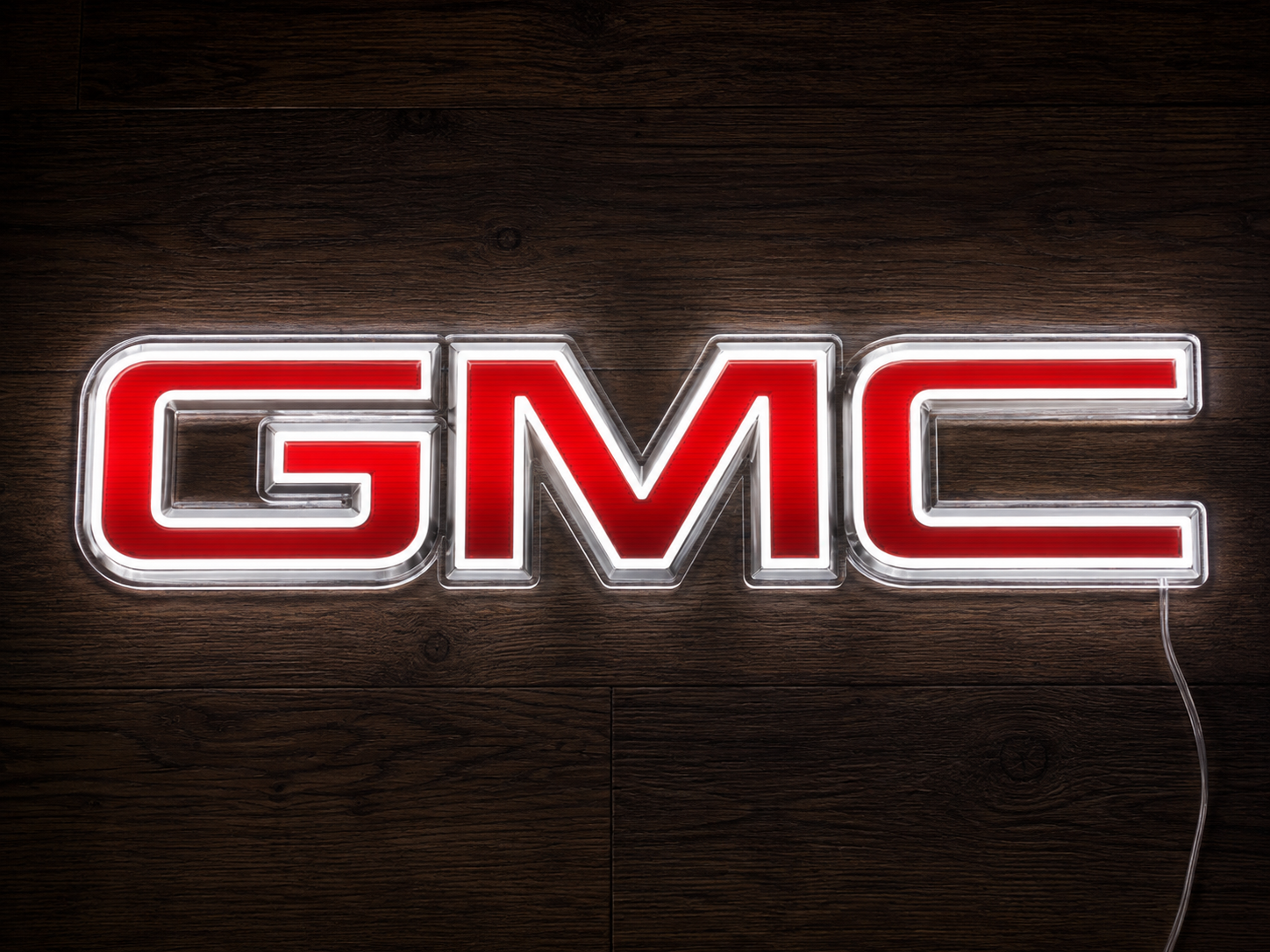 GMC LED Neon Sign Garage Man Cave Truck Fan Wall Decor Gift