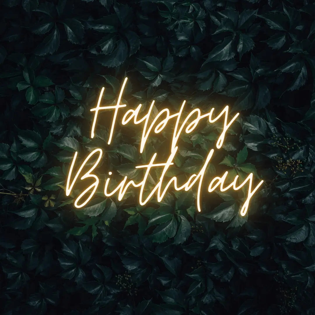 Happy Birthday LED Neon Light Sign - Neon Lanes